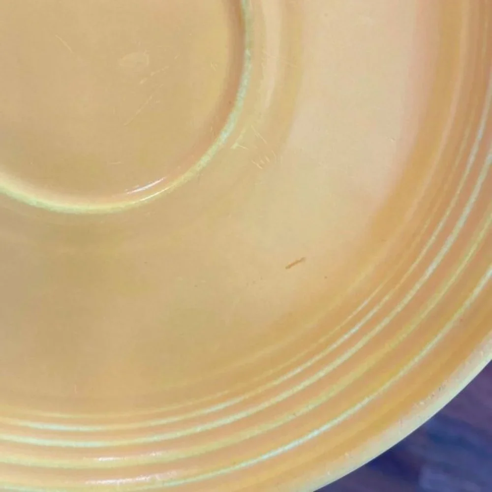 Fiestaware Mid Century Modern Colorful Cup & Saucer Set Original Yellow